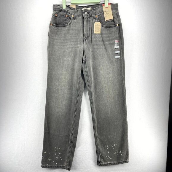 Levi Strauss & Co Low Pro Straight Light Washed Gray Jeans Ladies Size 30 NEW - Picture 1 of 13